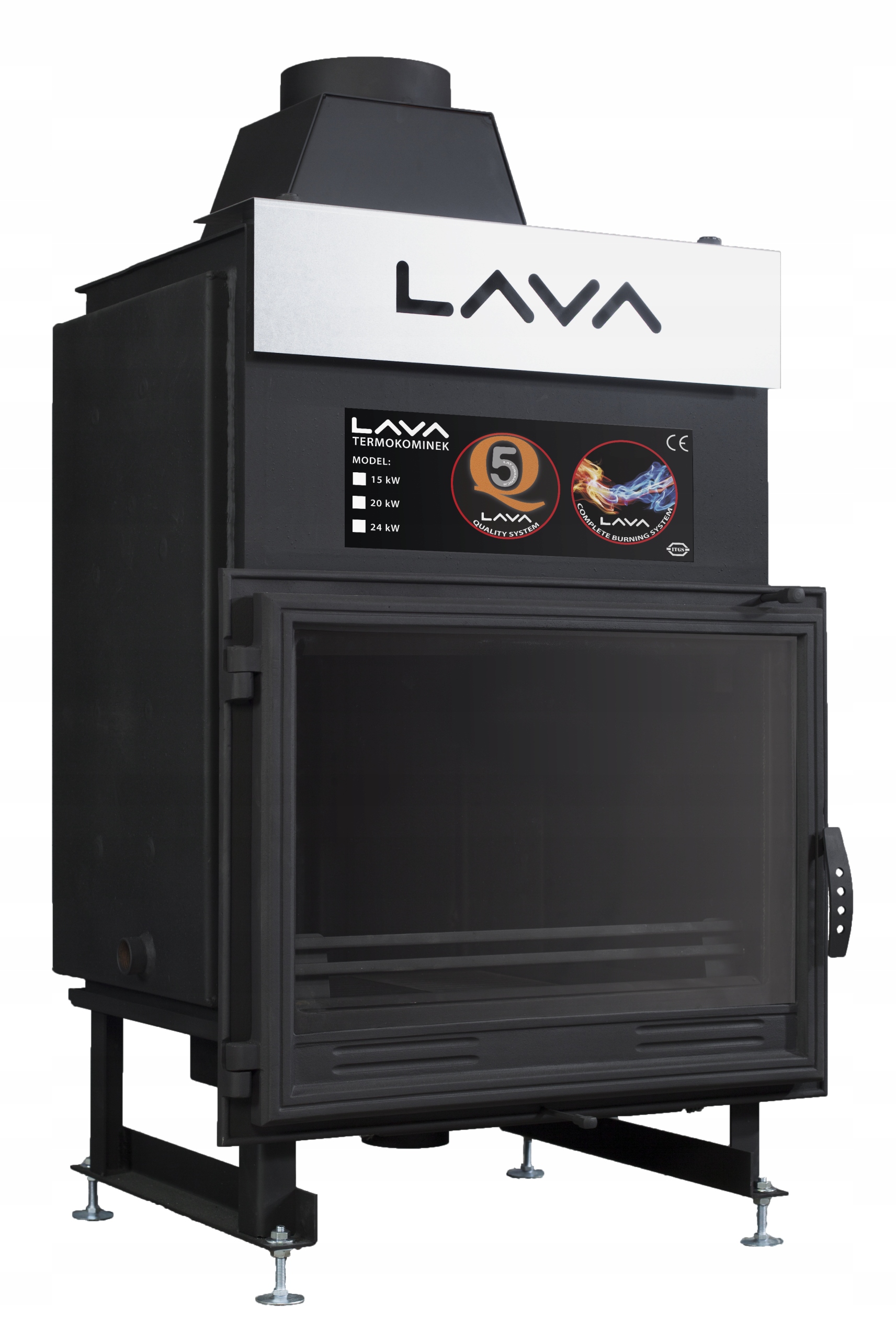 KRBOVÁ VLOŽKA S VODNÝM PLÁŠŤOM LAVA BASE PL 17KW UZATVORENÝ SYSTÉM